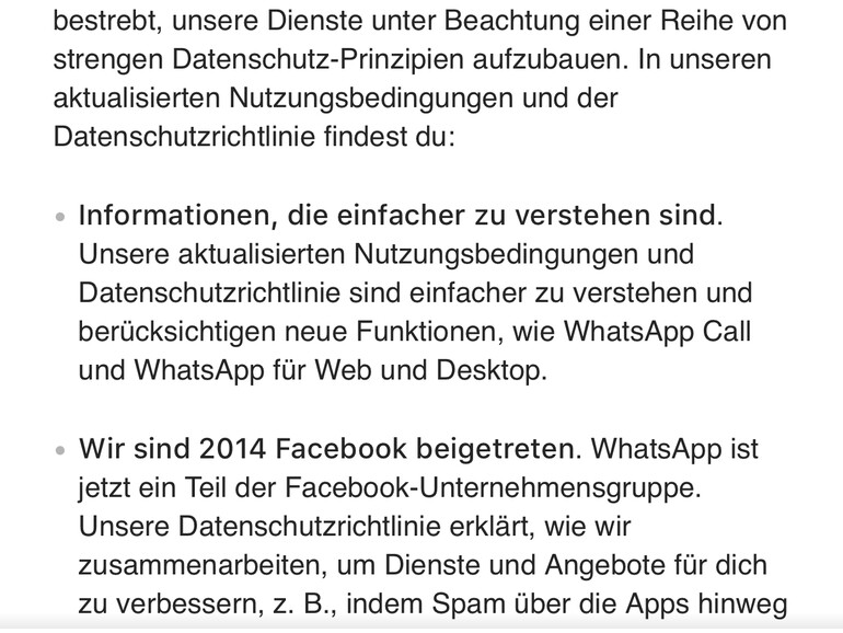 ... in diesen neuen AGB lässt sich das Teilen von Daten zumindest teilweise unterbinden
