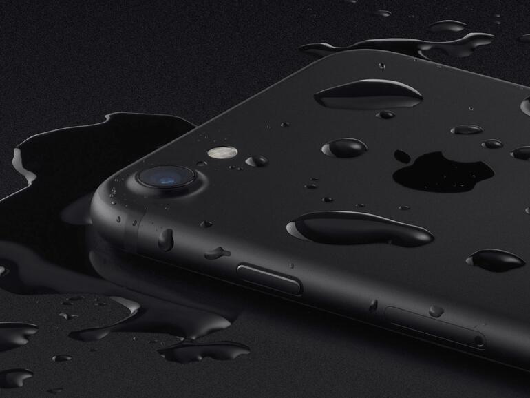 Das iPhone 7 ist gegen das Eindringen von Wasser geschützt