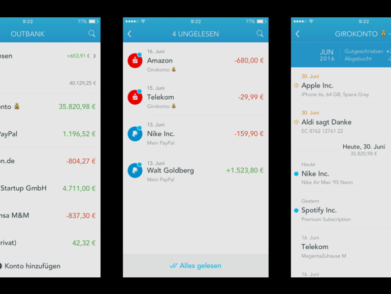 Alle Finanzen im Griff mit Outbank
