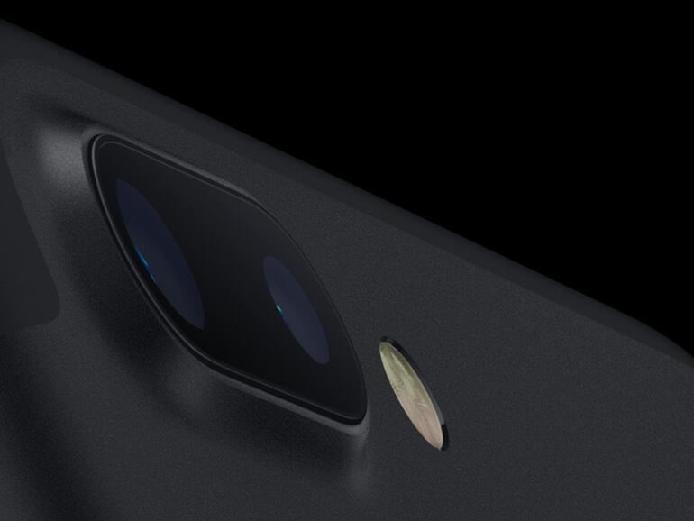 Dual-Kamera des iPhone 7 Plus in Schwarz