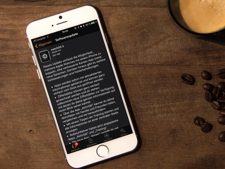 Update auf watchOS 3