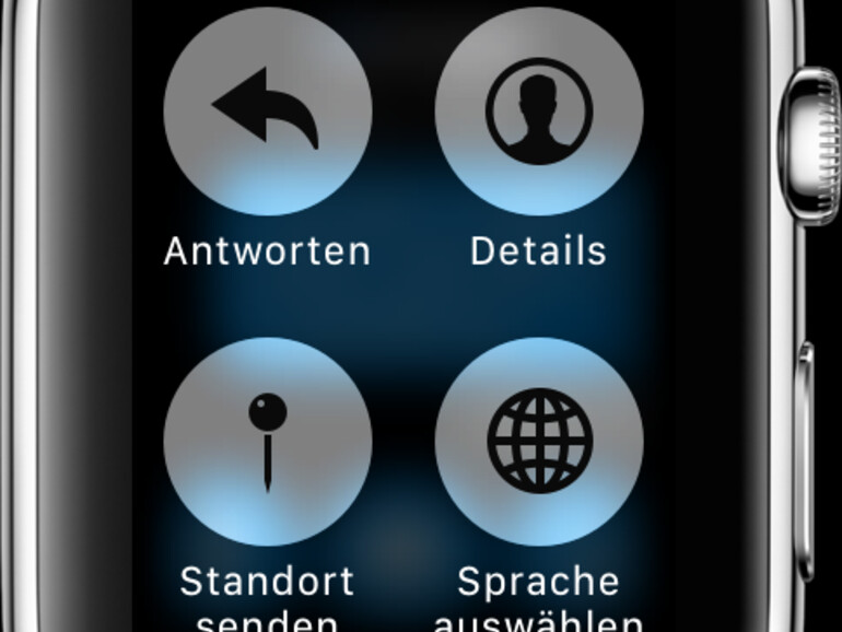 Sprach auswählen auf Apple Watch nach Force Touch