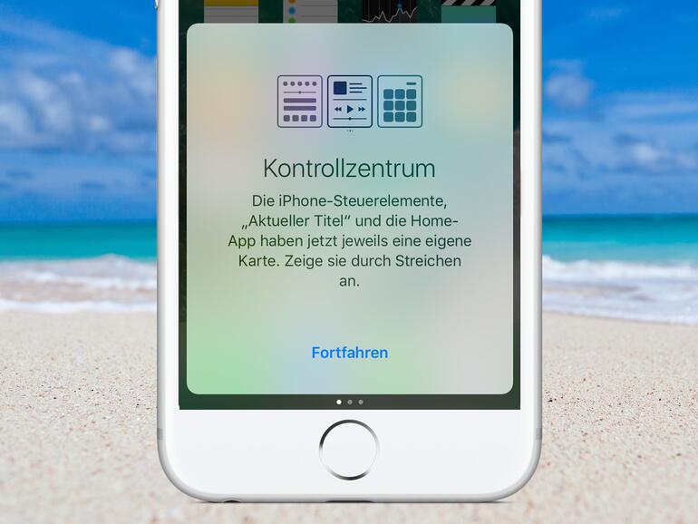 Das Kontrollzentrum verfügt nun über mehrere Seiten