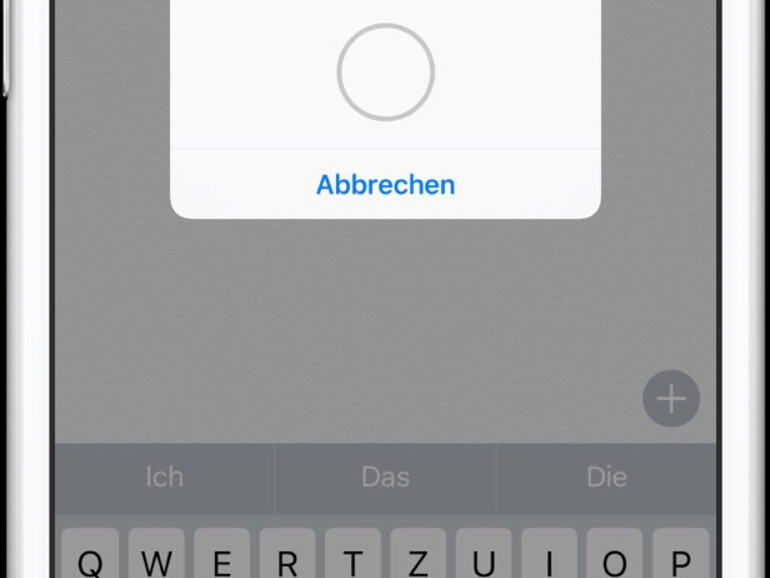 Screenshot zeigt Funktion der allgemeinen Zwischenablage mit iOS 10