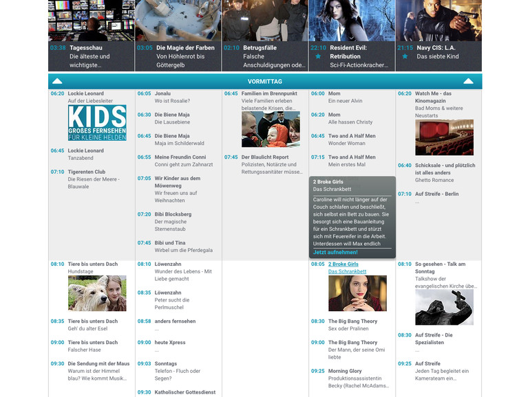 TV Programm von save.tv lädt zum Stöbern und Aufnehmen ein