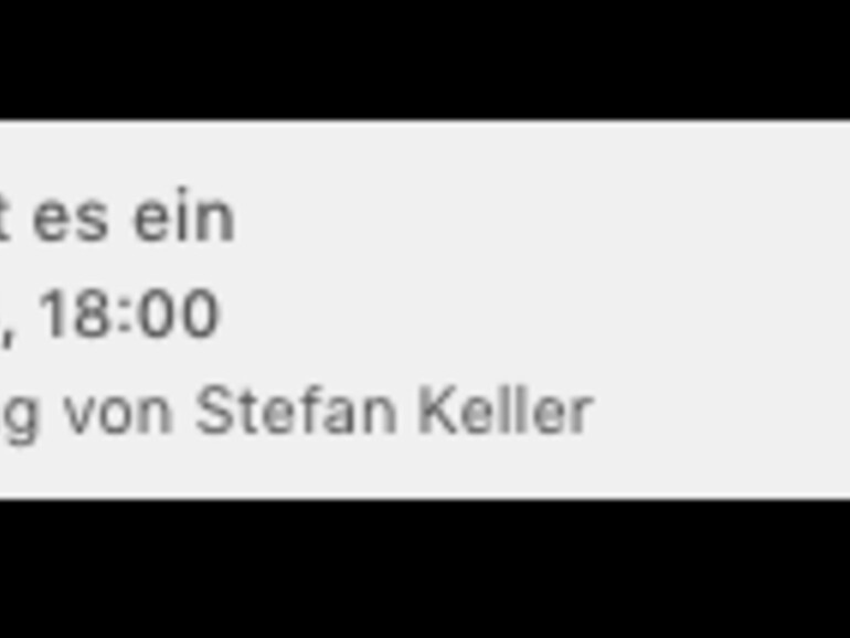 Benachrichtigung über neuen Termin