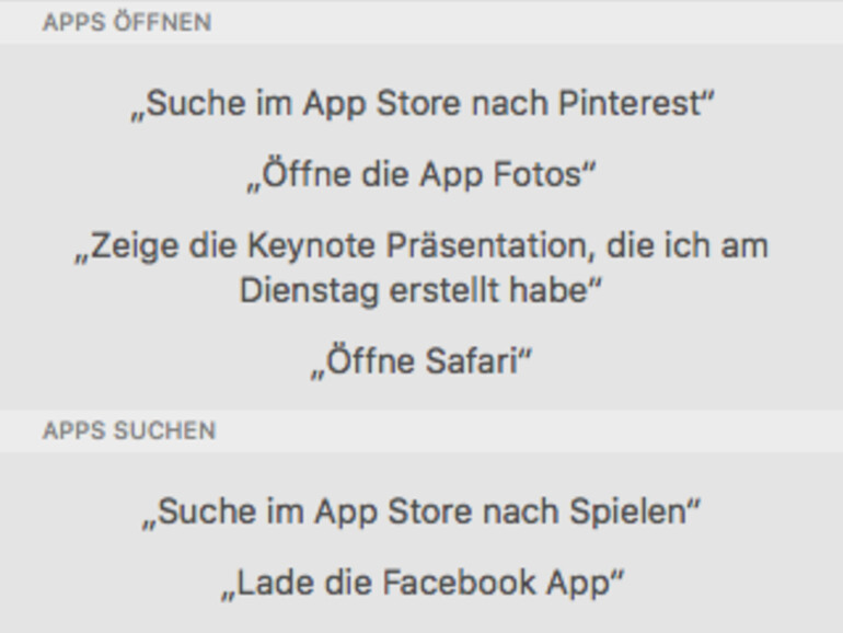 So öffnen Sie Apps mit Siri