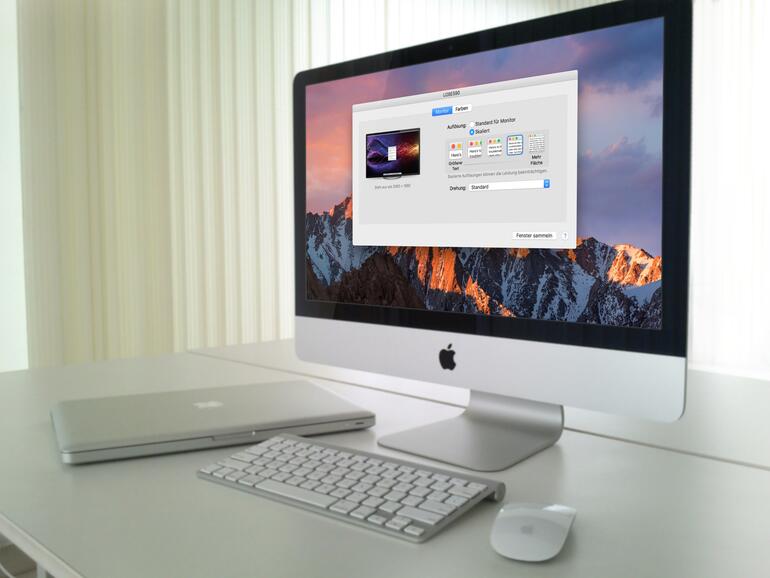 macOS Sierra und die Bildschirmeinstellungen