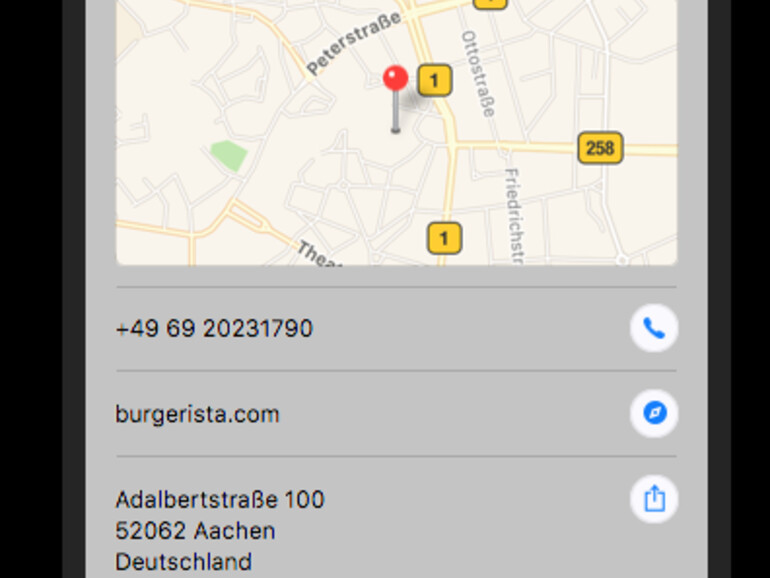Burgerista Detailinfo