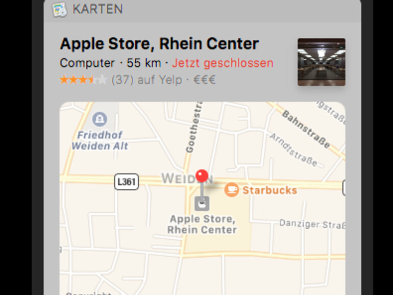 Wo ist der nächste Apple Store?