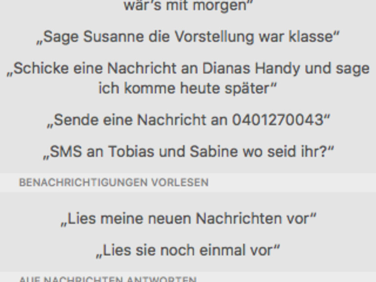 So interagieren Sie mit Siri und Nachrichten