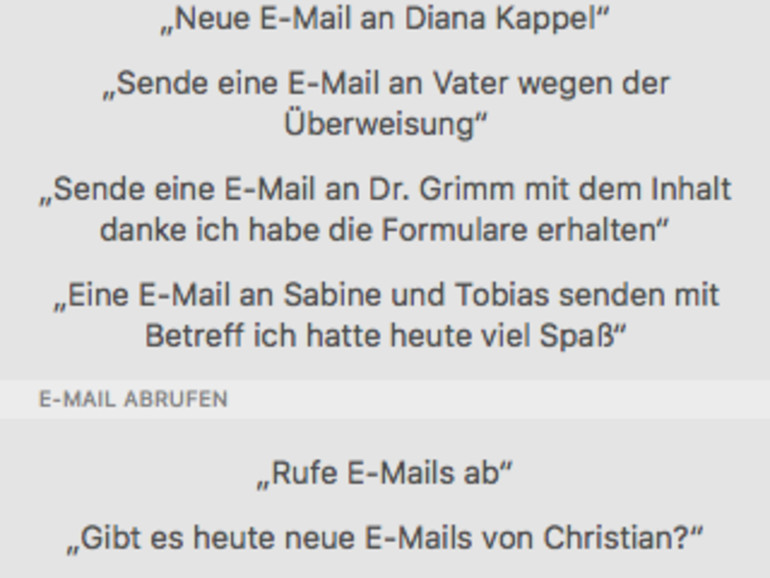 So können Sie mit Apple Mail per Siri kommunizieren.