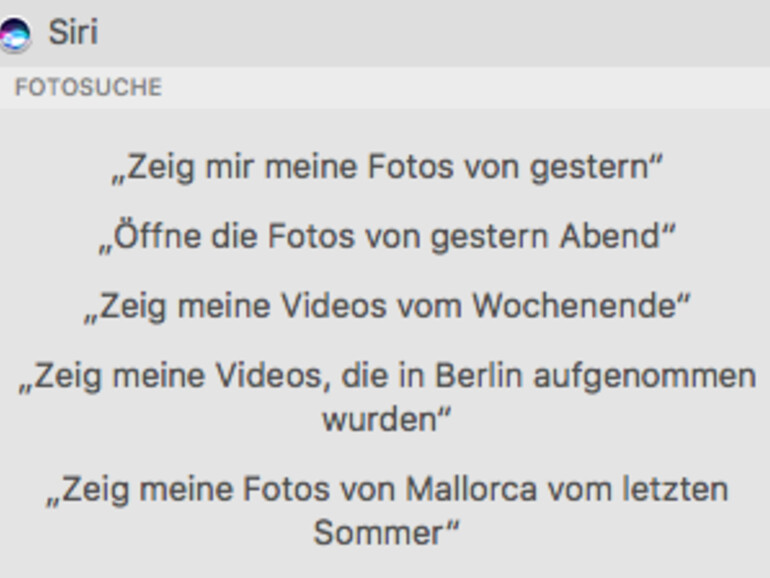 So kommunizieren Sie mit Siri wegen Fotos