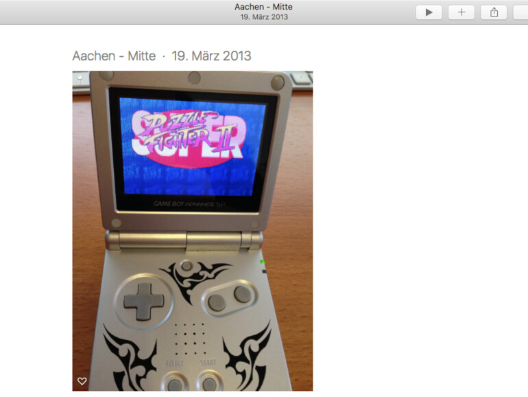 Geographisch sortiertes Foto