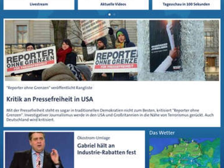 Tagesschau-App für das iPad