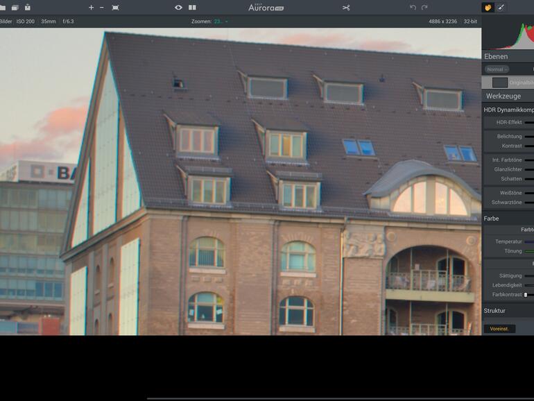 Aurora HDR 2017 mit  automatischer Überlagerungsfunktion