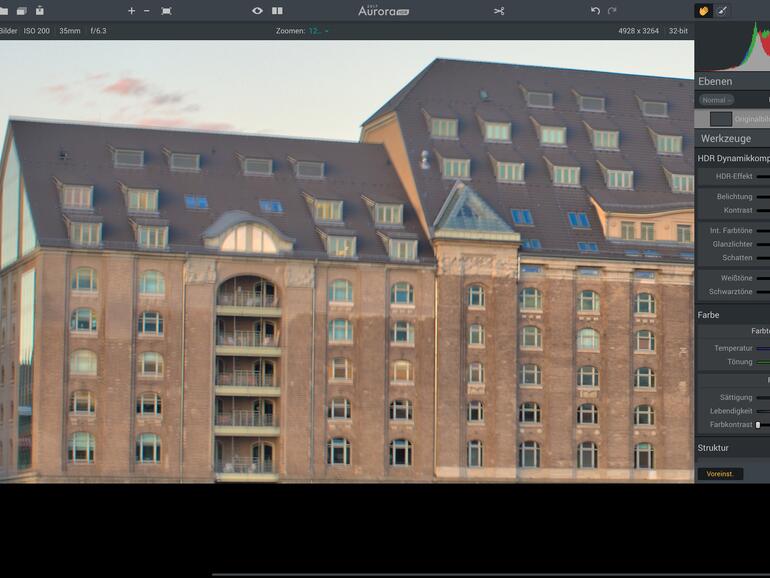 Aurora HDR 2017 ohne Überlagerungsfunktion