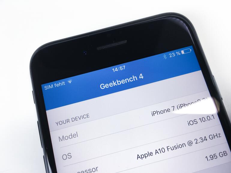 iPhone 7 Geschwindigkeitstest