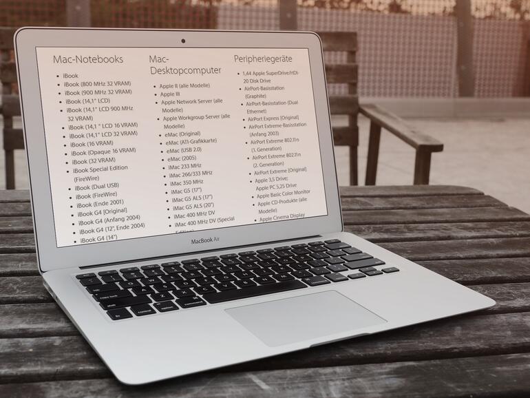 Apple setzt bald neue Geräte auf die Vintage- und die Obsolete-Liste