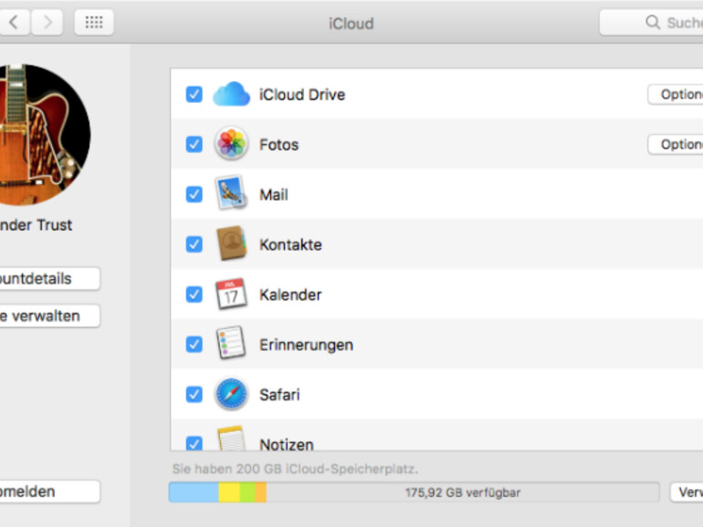 iCloud-Systemeinstellungen