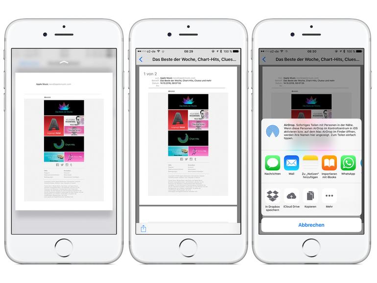 3D Touch EMails am iPhone als PDF speichern Mac Life