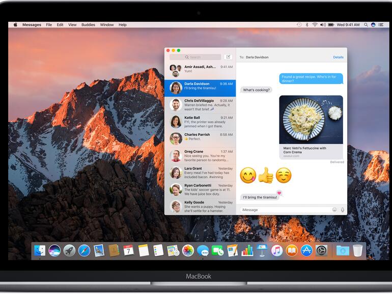 Neue Funktionen für die Nachrichten in macOS Sierra