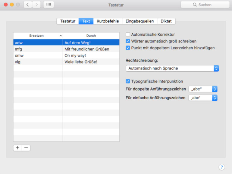 Macos Sierra Punkt Mit Doppeltem Leerzeichen Mac Life