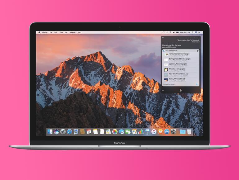 macOS Sierra auf dem MacBook