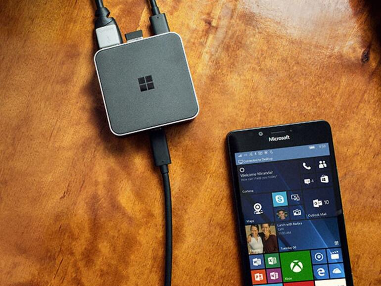 Das Display Dock ist eigentlich für Windows-10-Smartphones gedacht