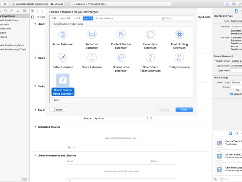 Xcode Source Editor Extension