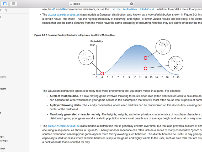 API-Referenz in Xcode 8 mit ausführlichen Beschreibungen