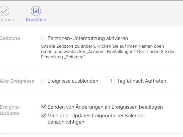 Abschalten der Benachrichtigungsfunktion