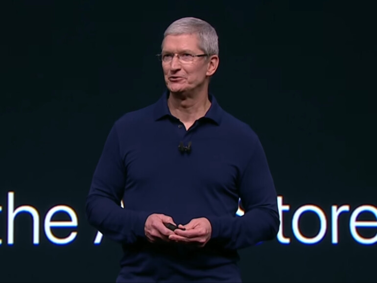 Tim Cook auf der Keynote zum iPhone 7, September 2016