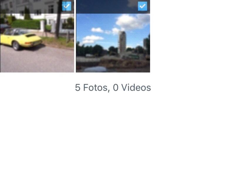 Über die App legen wir ein paar Bilder auf der Netzwerkfestplatte ab