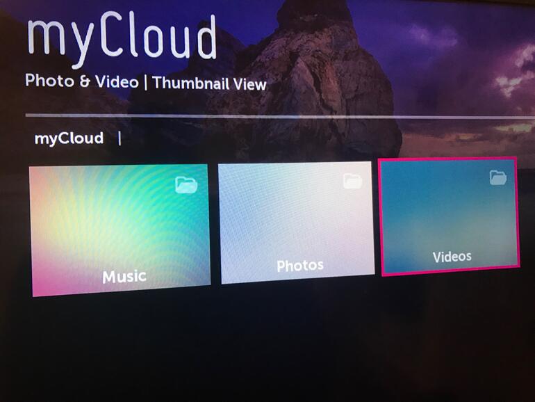 Smart-TV verfügen über Apps, die per UPnP das My-Cloud-System erkennen
