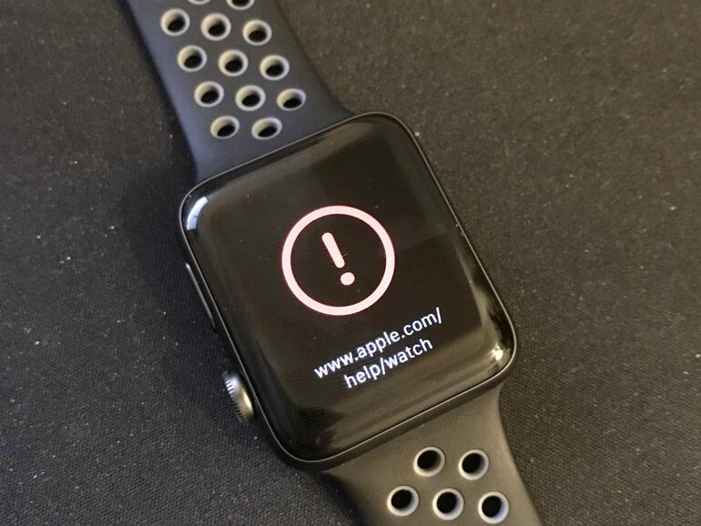 Fehler beim Update der Apple Watch auf watchOS 3.1.1
