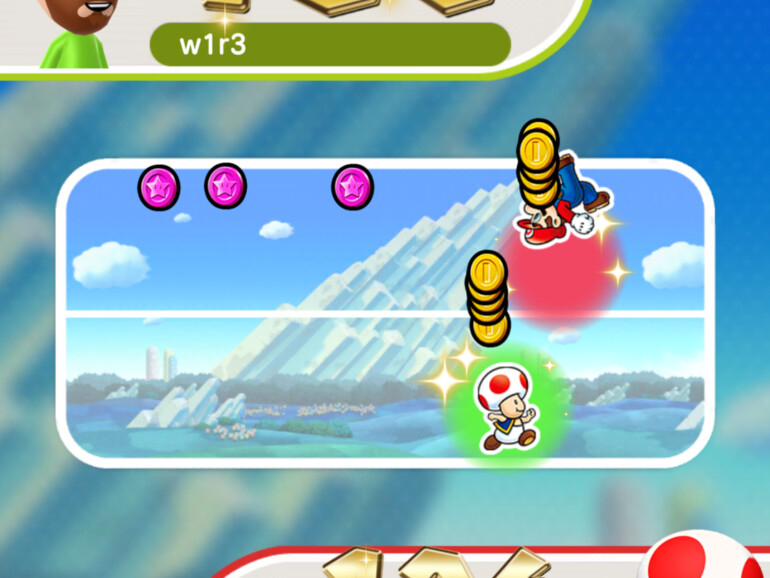 Im &quot;Rallye&quot;-Modus wird um die Wette gehüpft