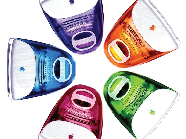 Mit die Fantasie anregenden Farbnamen wie „Bondi Blue“, „Blueberry“, „Grape“, „Lime“, „Strawberry“ und „Tangerine“ des ersten iMac bestimmte Apple die Wandlung des Computers zum Designobjekt.