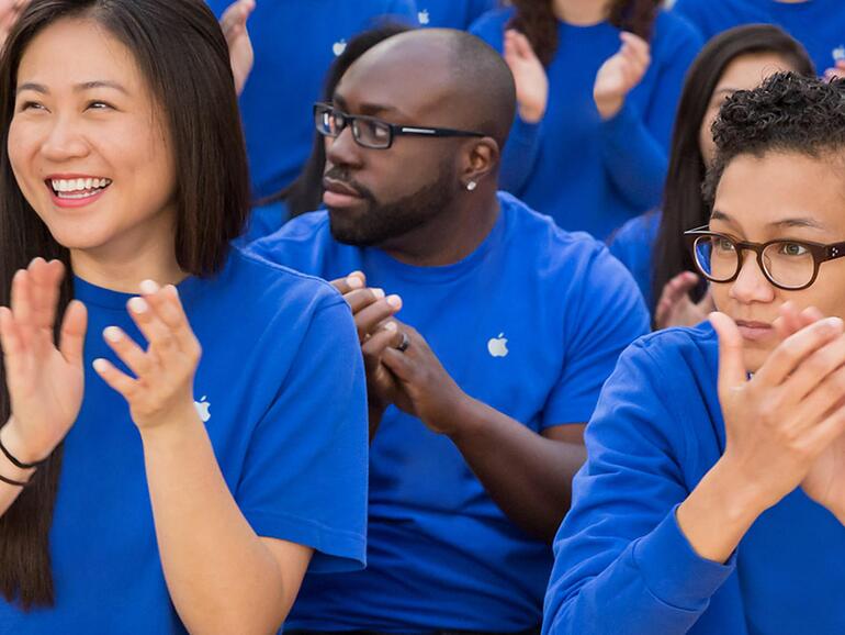 Gelebte Vielfalt. Laut einer vor kurzem durchgeführten Studie, würde eine Mehrzahl der weiblichen Angestellten Apple anderen Frauen als Arbeitgeber empfehlen.