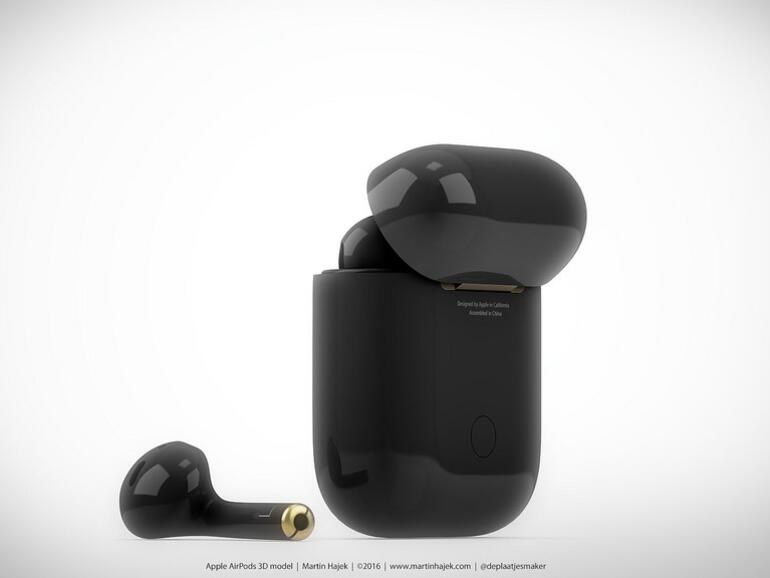 AirPods in Diamantschwarz, samt Ladecase.