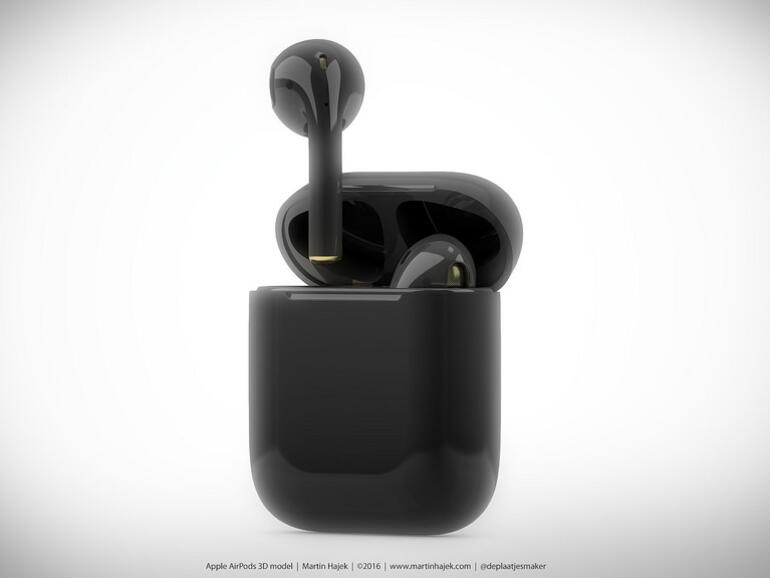 AirPods in Diamantschwarz im Ladecase.