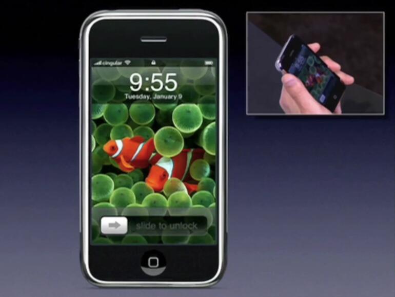 iPhone wird auf der Keynote der Macworld Expo 2007 vorgestellt