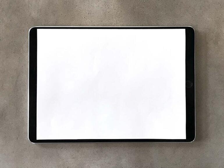 10,5-Zoll Papier auf kleinem iPad Pro gibt gute Vorstellung von der möglichen Größe