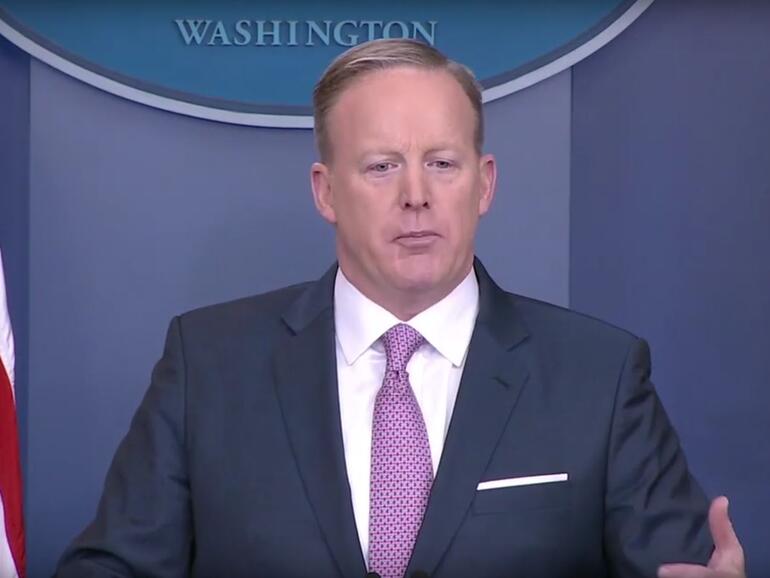 Sean Spicer, der Pressesprecher Trumps