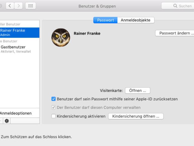 Mehrere Benutzer an einem Mac So geht
