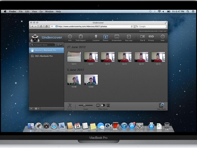 Undercover auf dem MacBook Pro