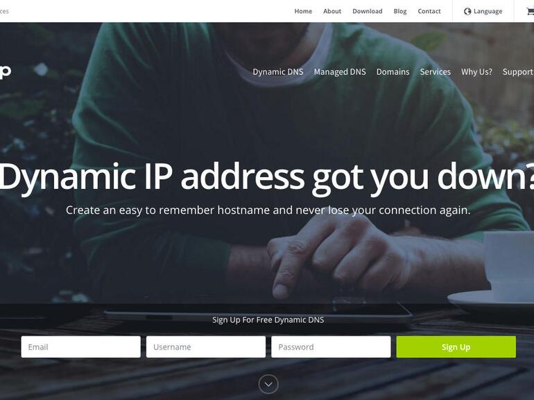 Dynamische IP-Adresse beziehen Sie zum Beispiel bei Noip.