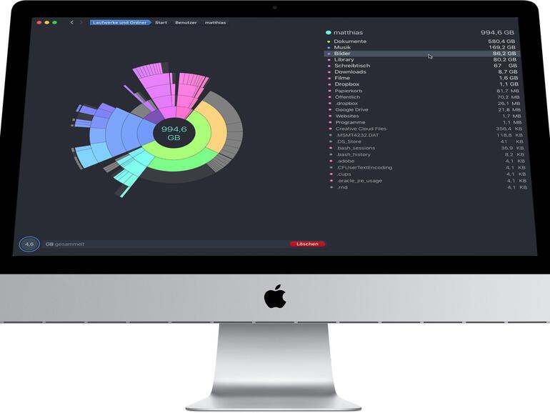 Wie viel Platz ist noch auf dem Mac?