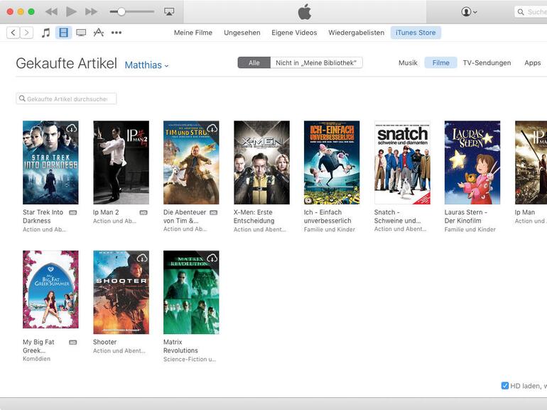 Der iTunes Store weiß, was mit Ihrer ID gekauft wurde, und erlaubt den erneuten Download.