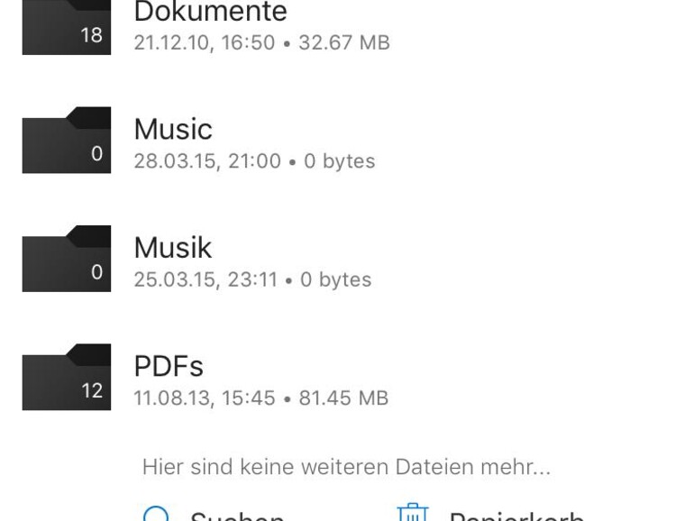 Proprietäre Formate übertragen Sie per OneDrive auf das iOS-Gerät.